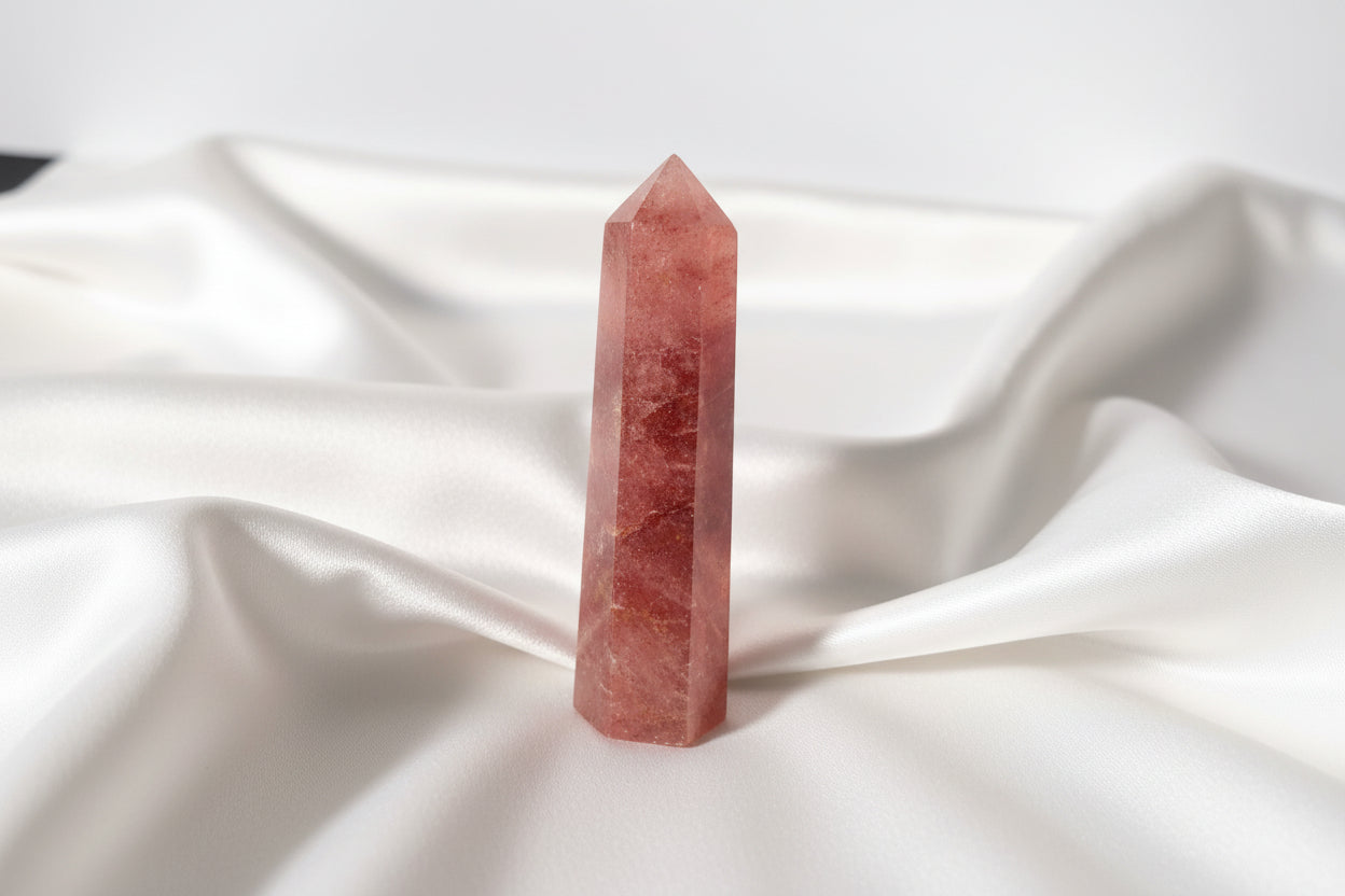 Strawberry Quartz Point #1
