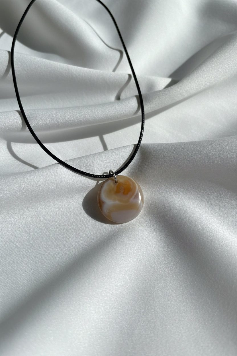 Round Agate Necklace