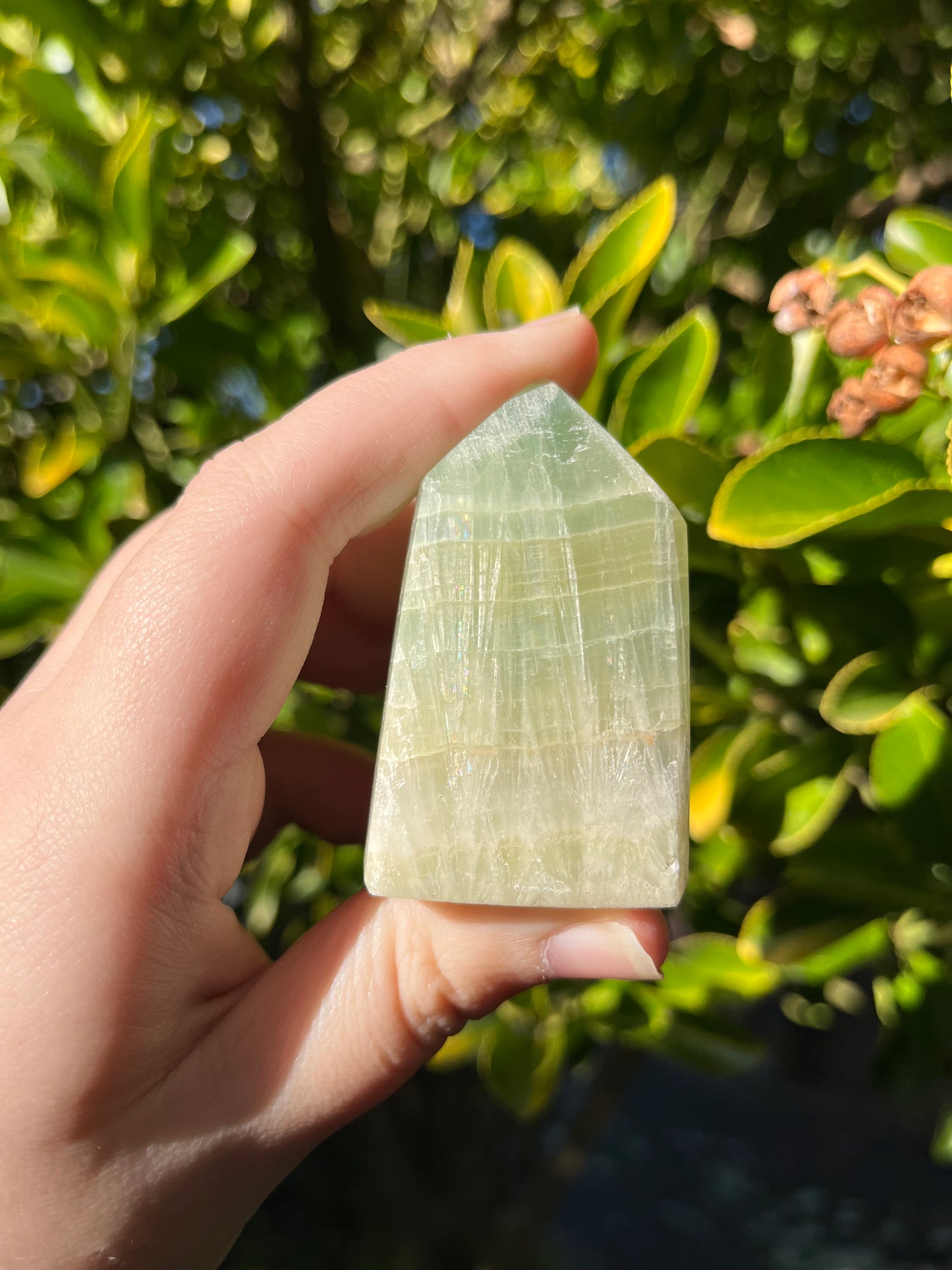 Pistachio Calcite Tower #3