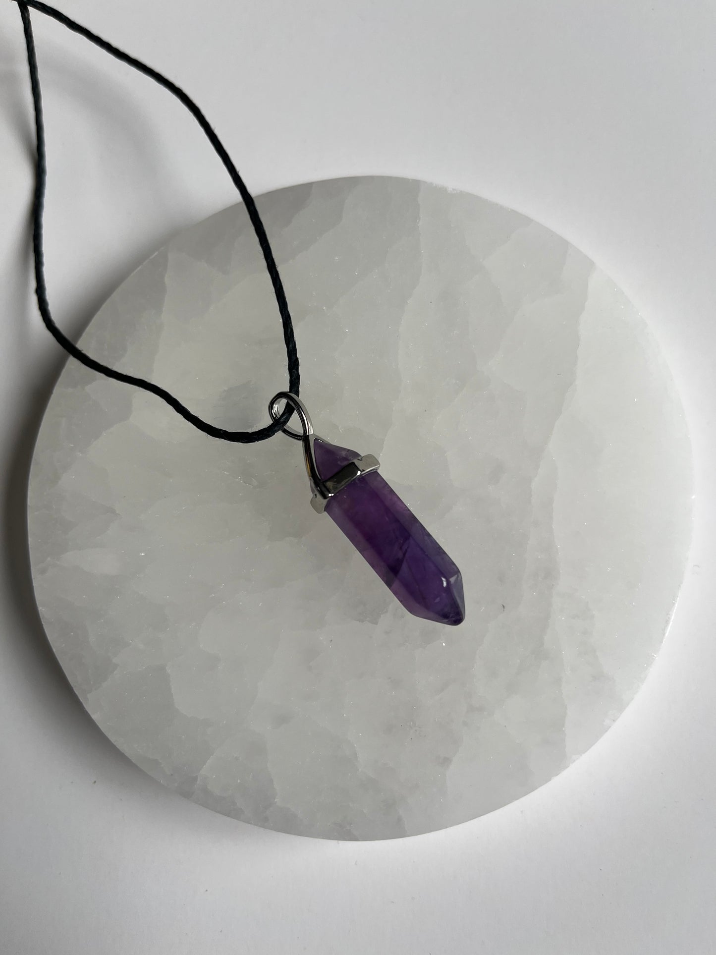 Amethyst DT Point Necklace