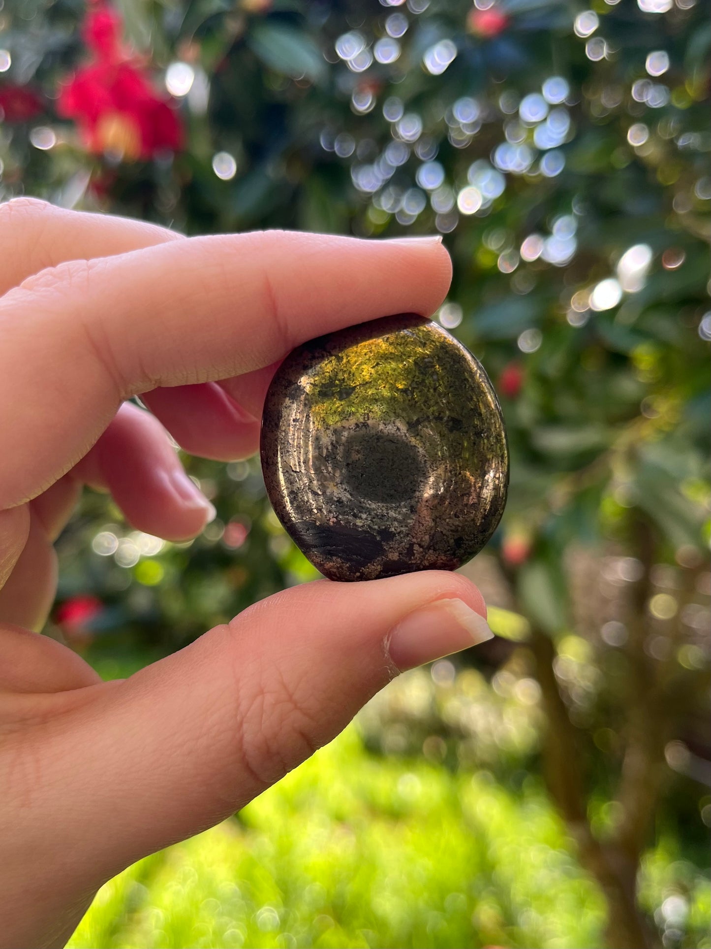 Pyrite Flat Stone