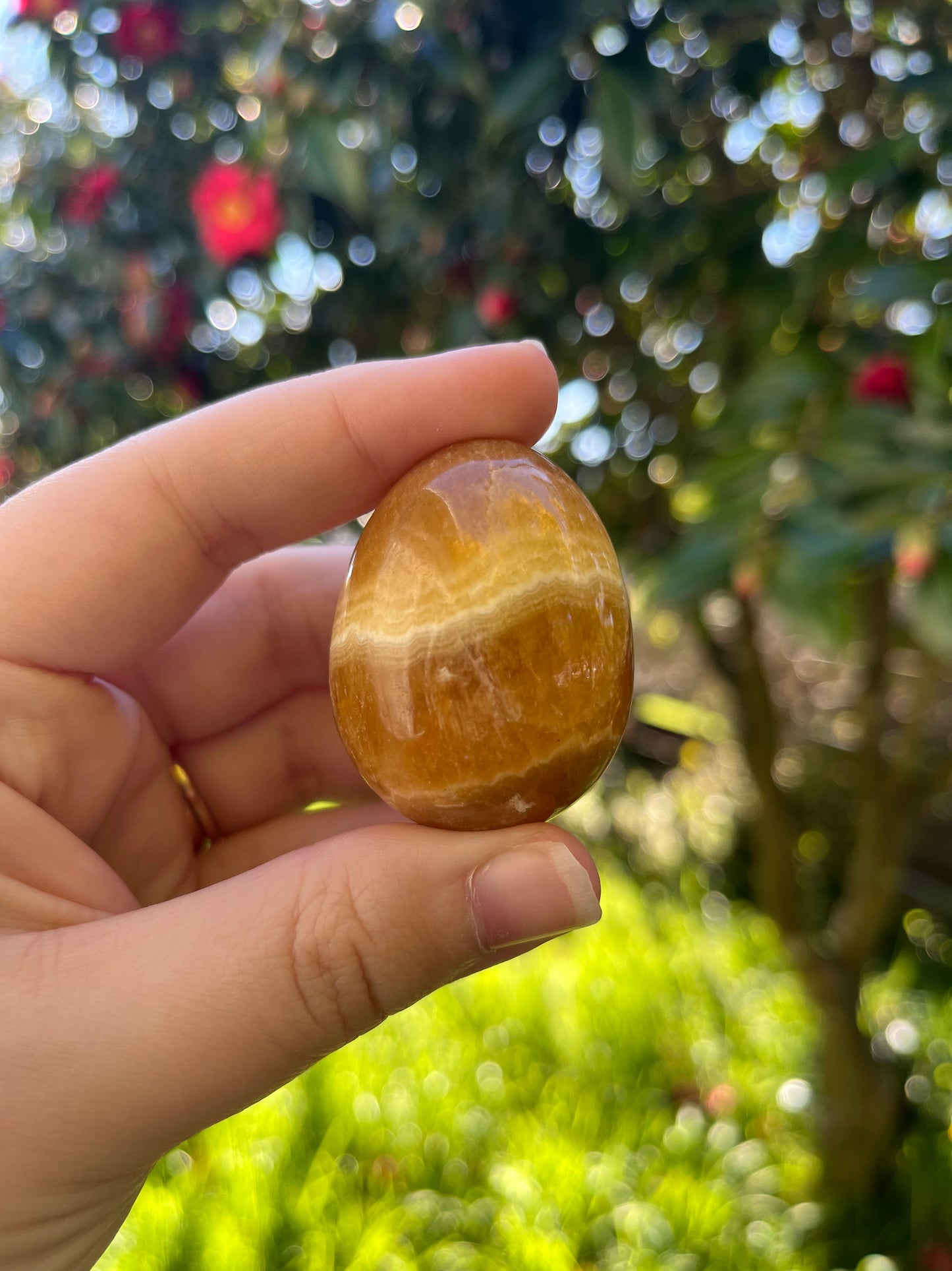 Orange Calcite Egg