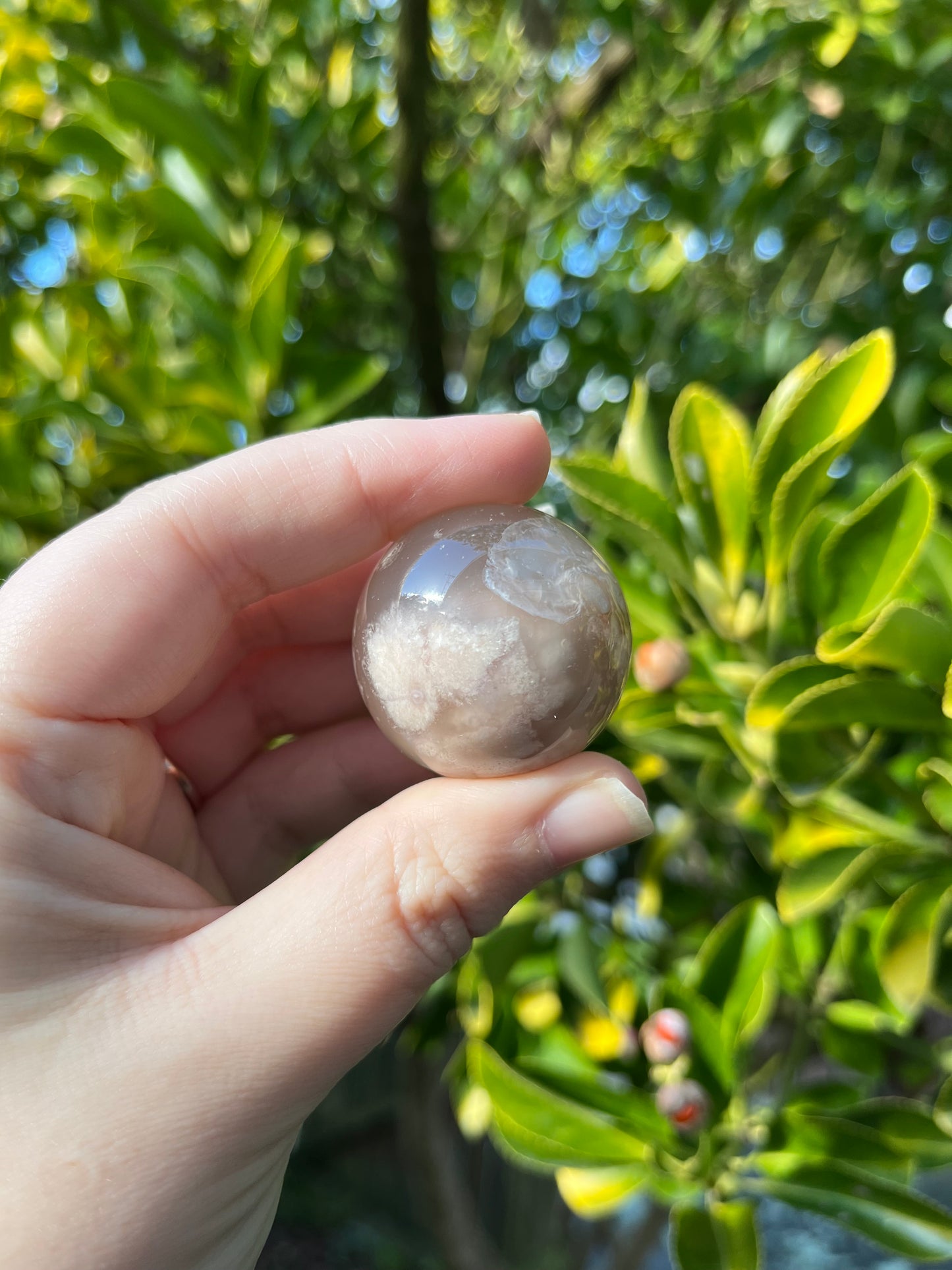 Flower Agate Sphere #2