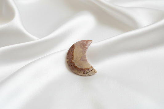 Pink Polychrome Jasper Moon