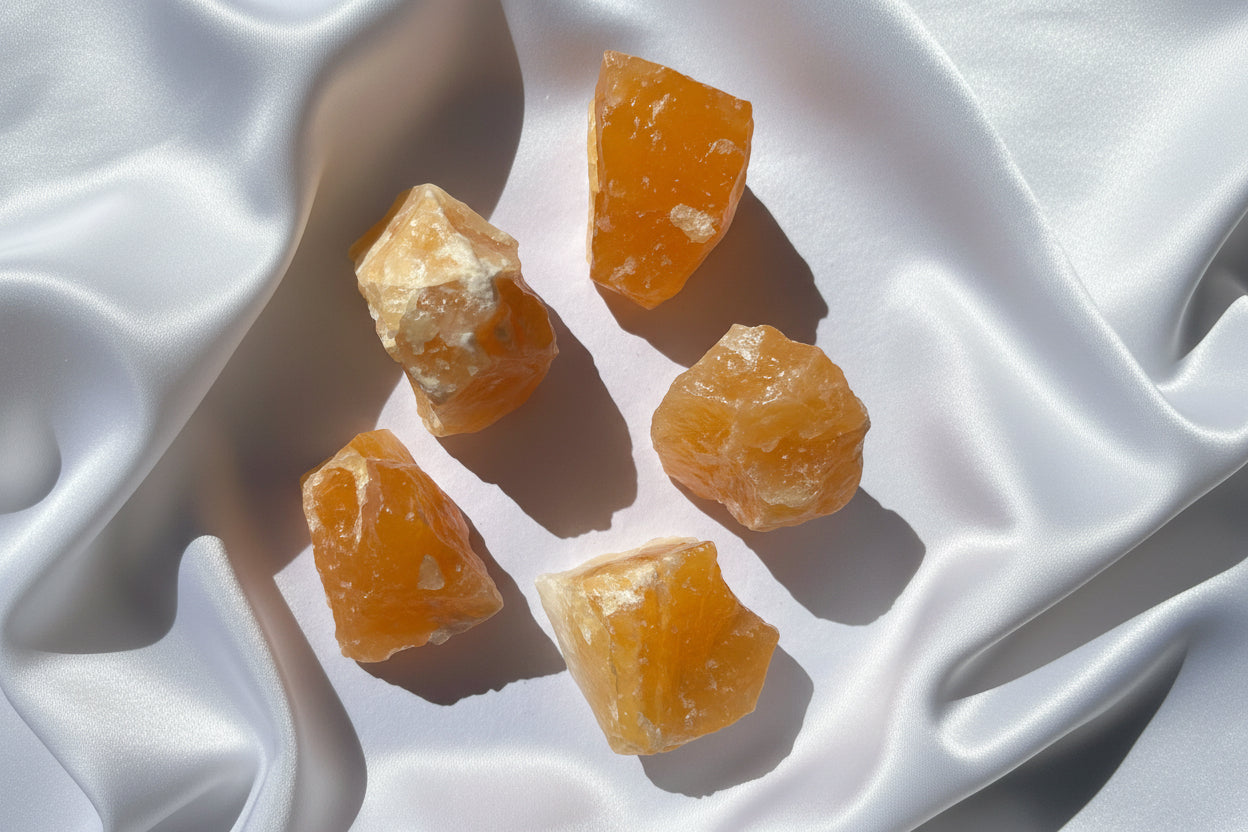Orange Calcite - Rough
