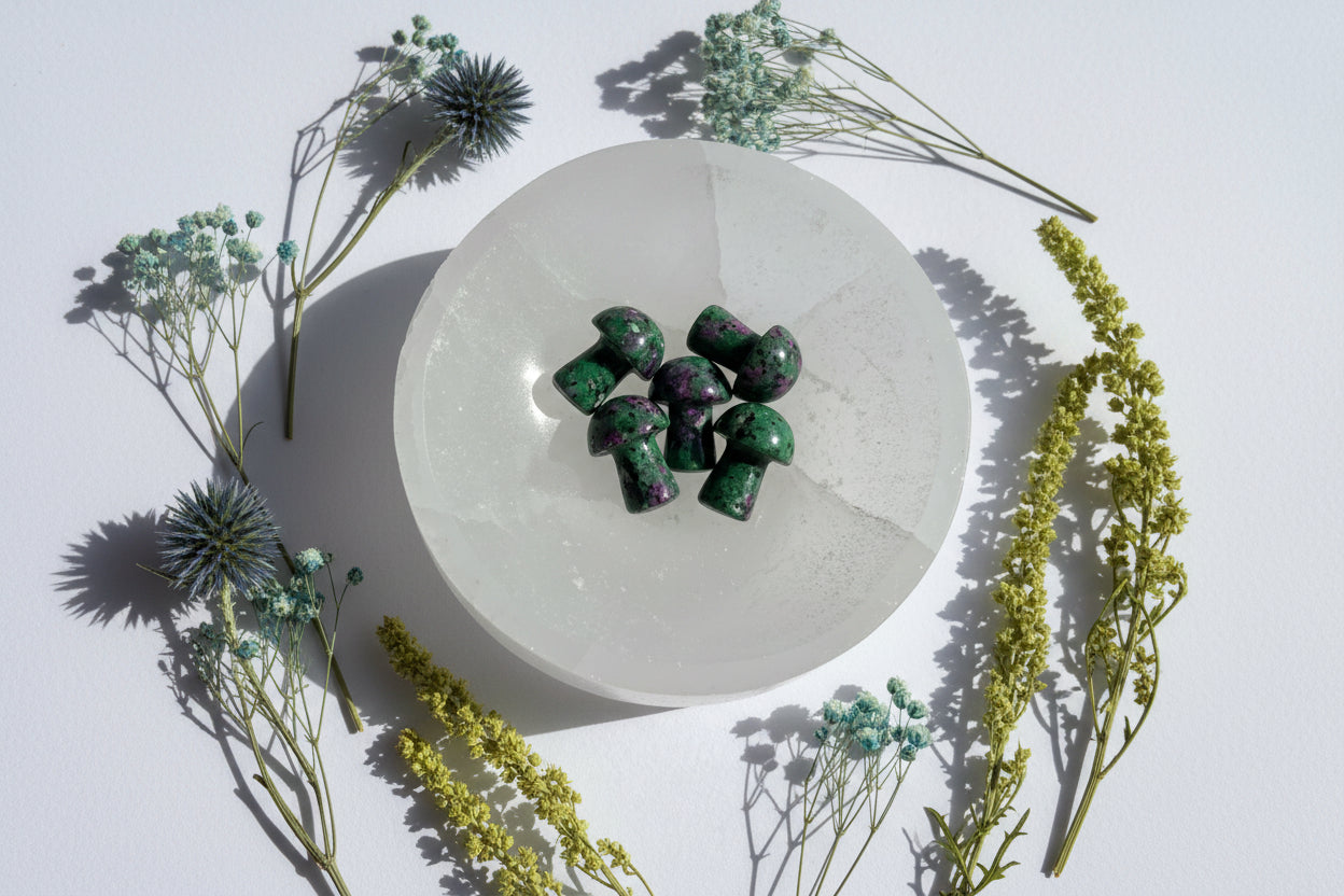 Ruby Zoisite Mini Mushroom