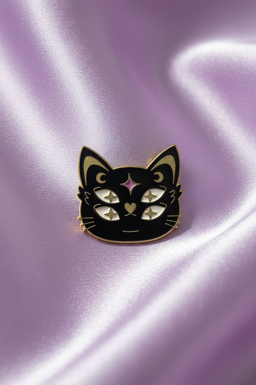 Celestial Cat Pin