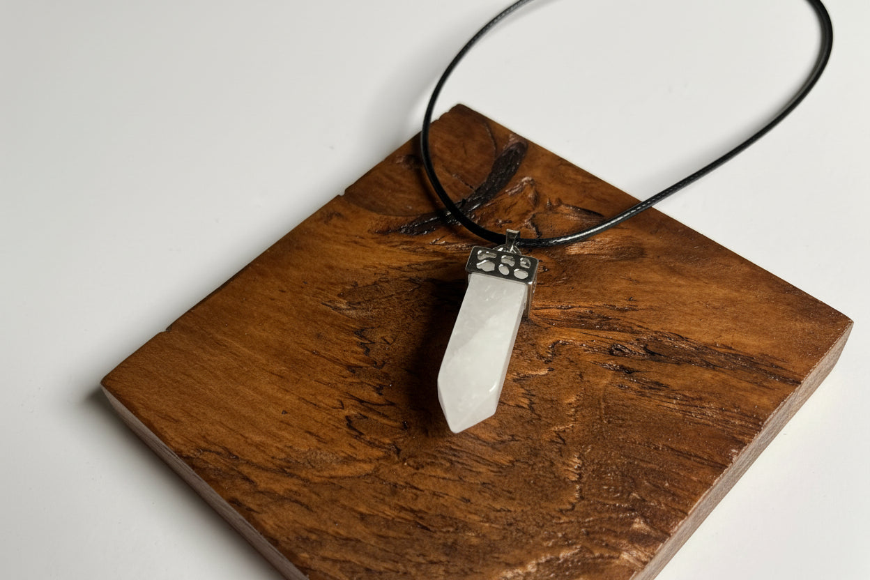 Clear Quartz Point Necklace