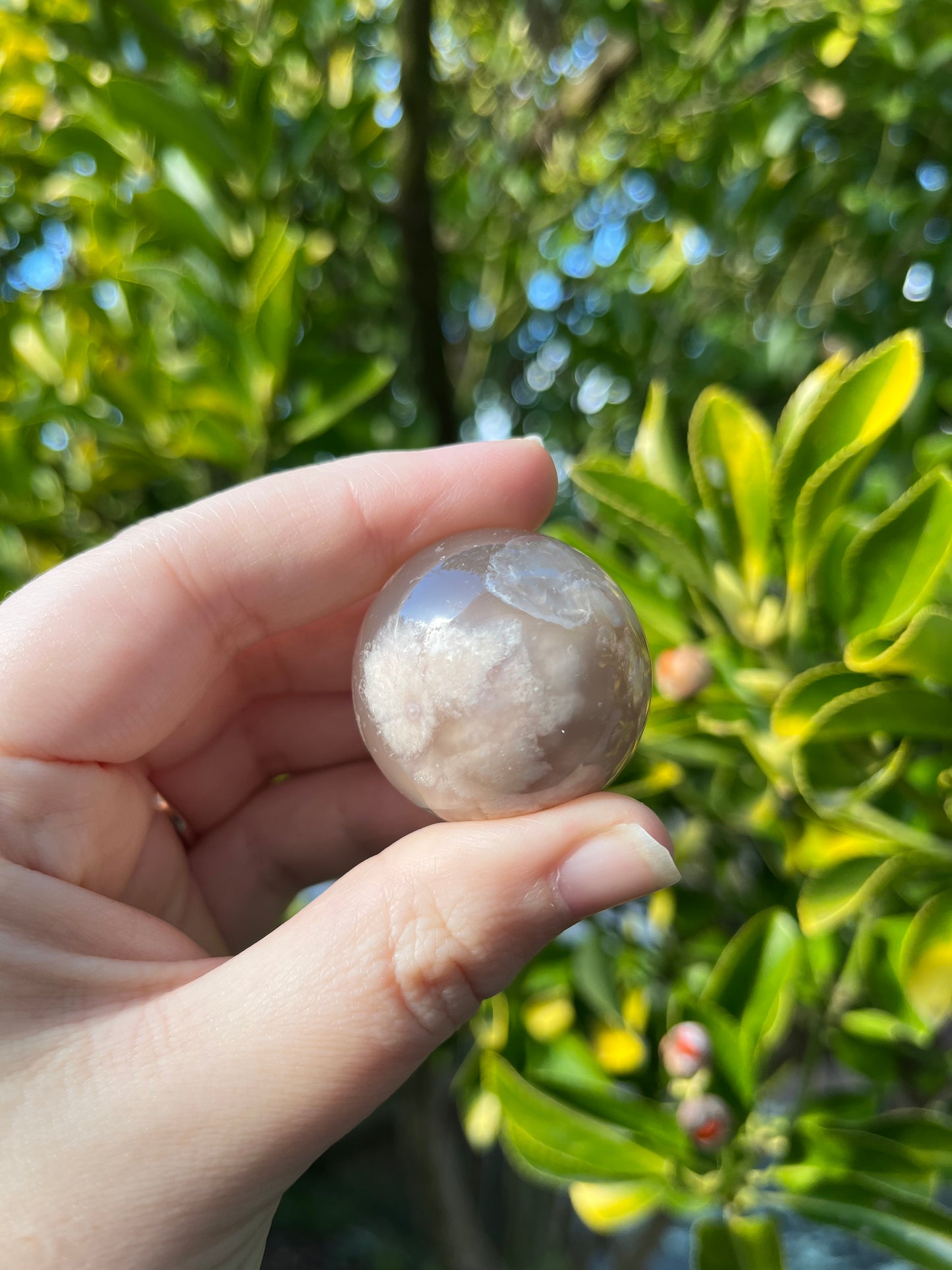 Flower Agate Sphere #2