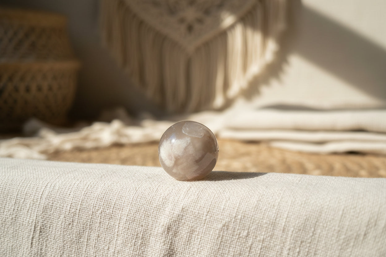 Flower Agate Sphere #2