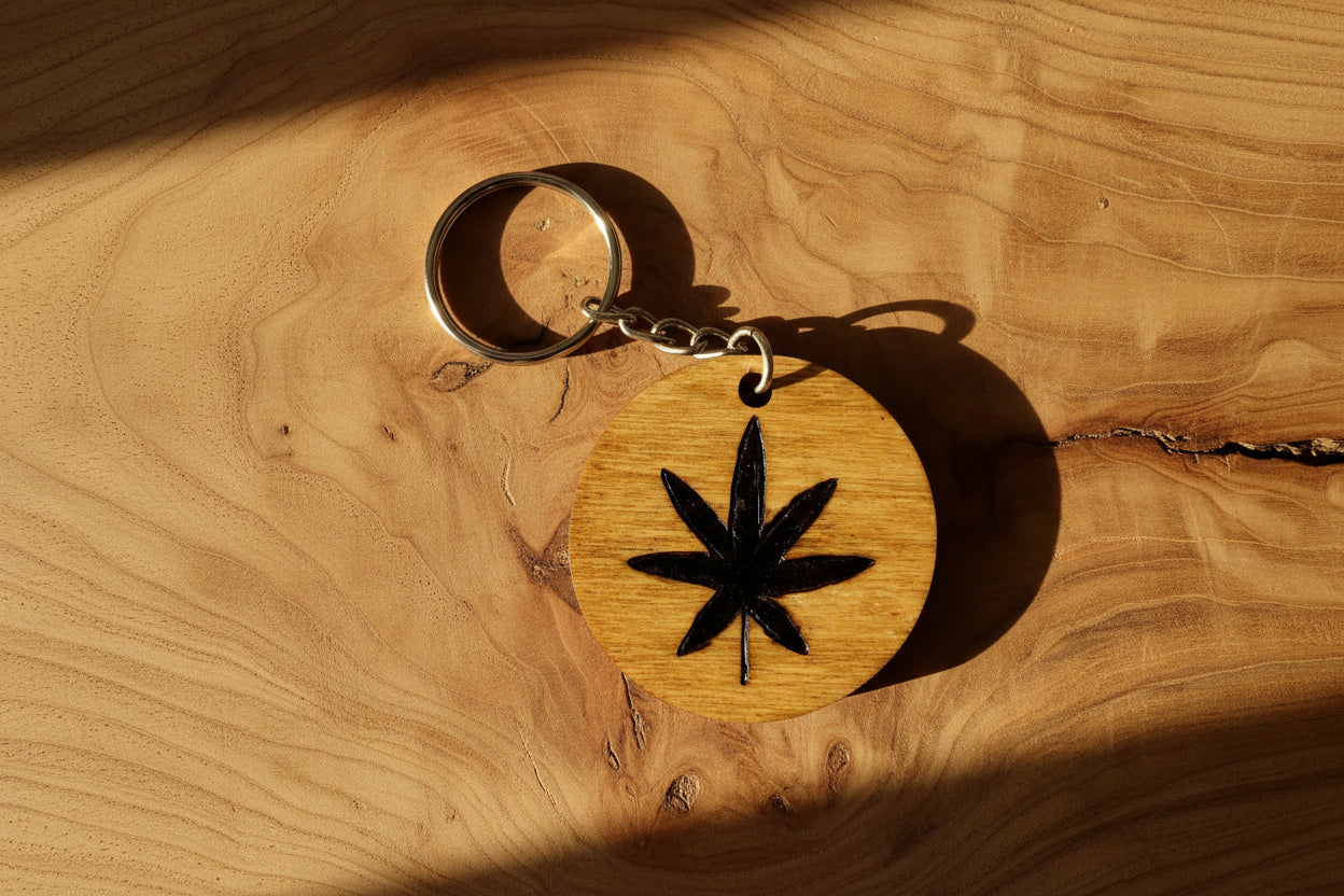 Leaf Keyring - Pine