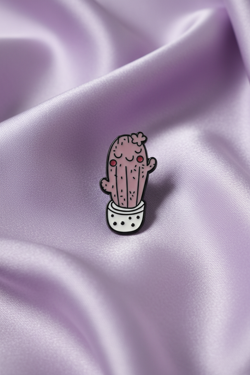 Blush Bloom Cactus Pin