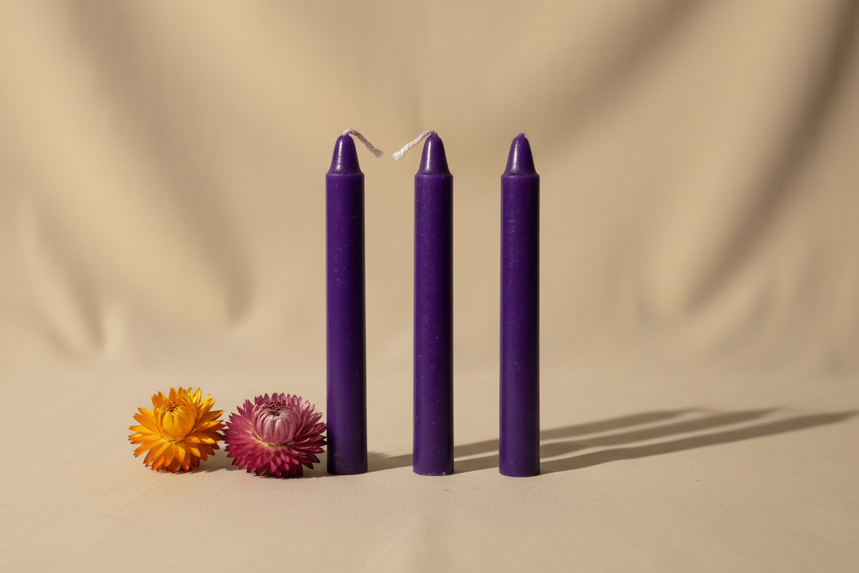 Purple Spell Candle