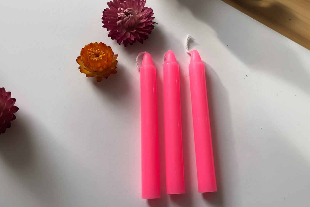 Pink Spell Candle