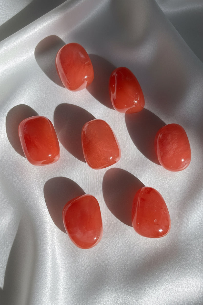 Strawberry Obsidian Tumbled Stone