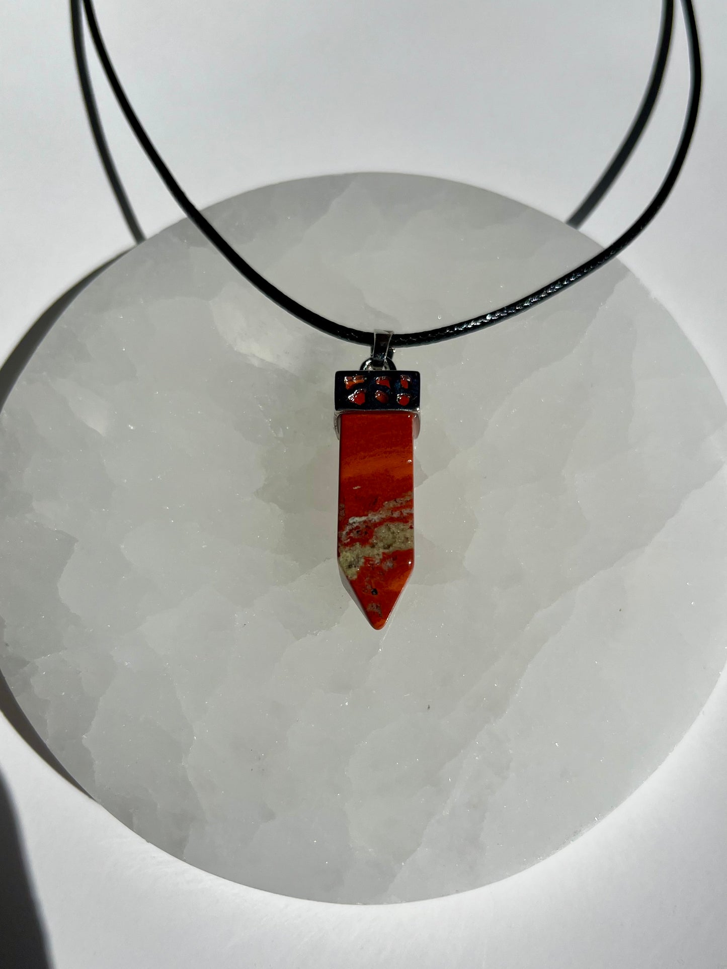 Rainbow Jasper Point Necklace