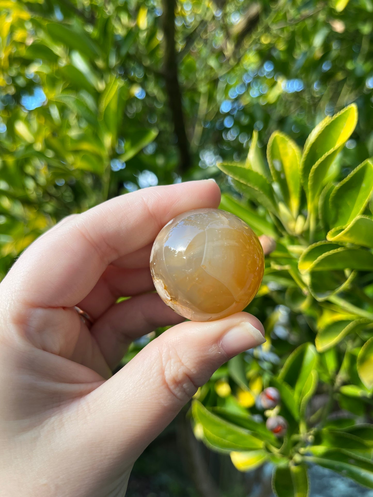 Flower Agate Sphere #1