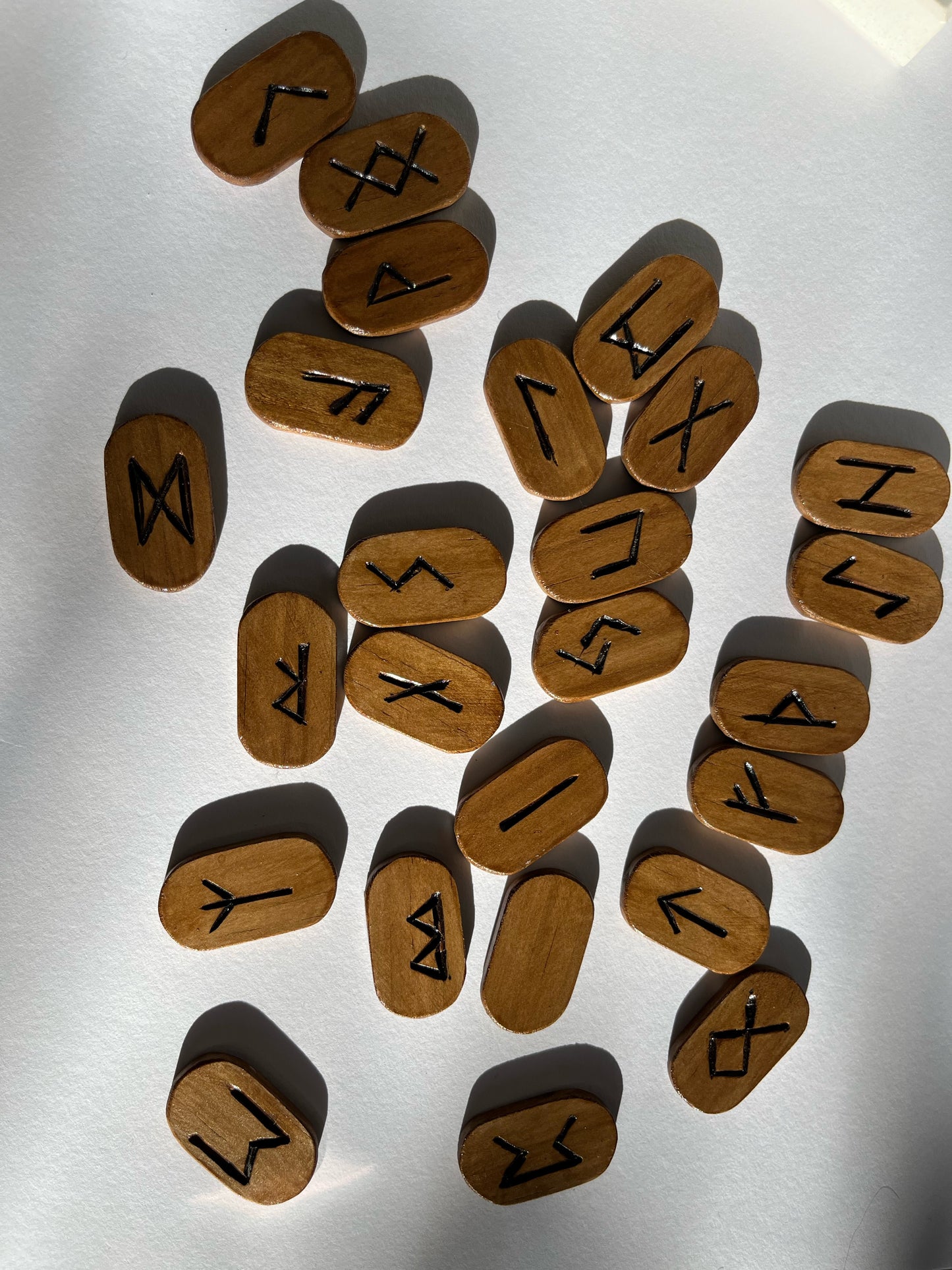 Pine Elder Futhark Runes Set