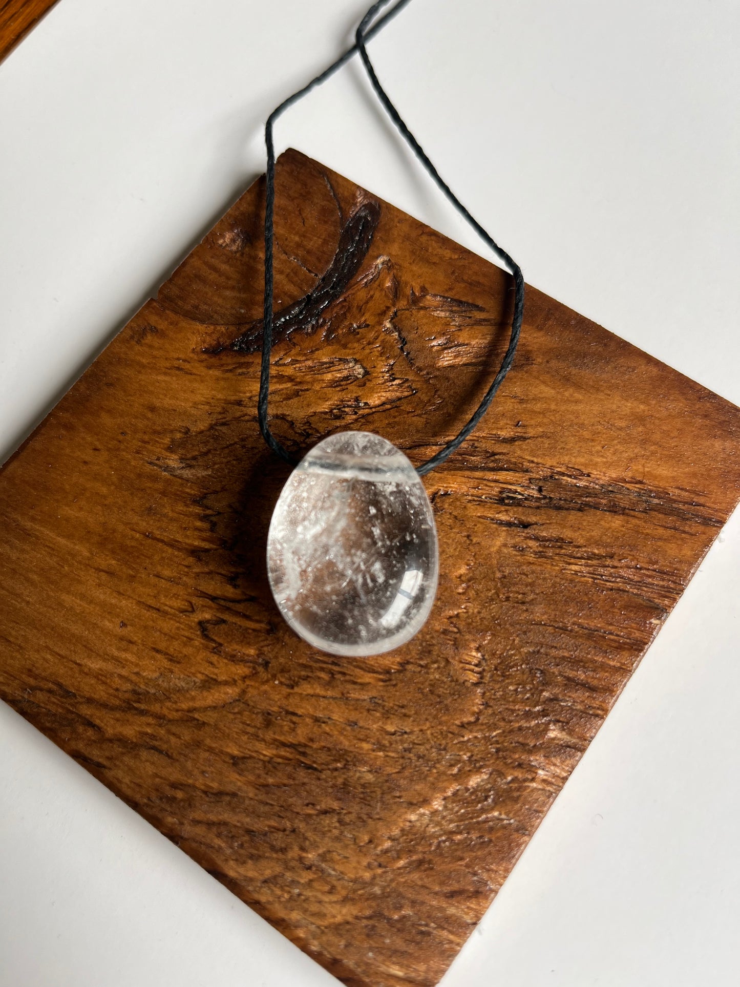 Clear Quartz Tumble Necklace