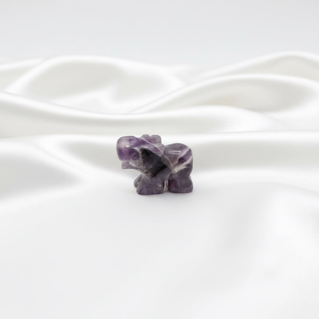 Amethyst Crystal Carving Elephant NZ