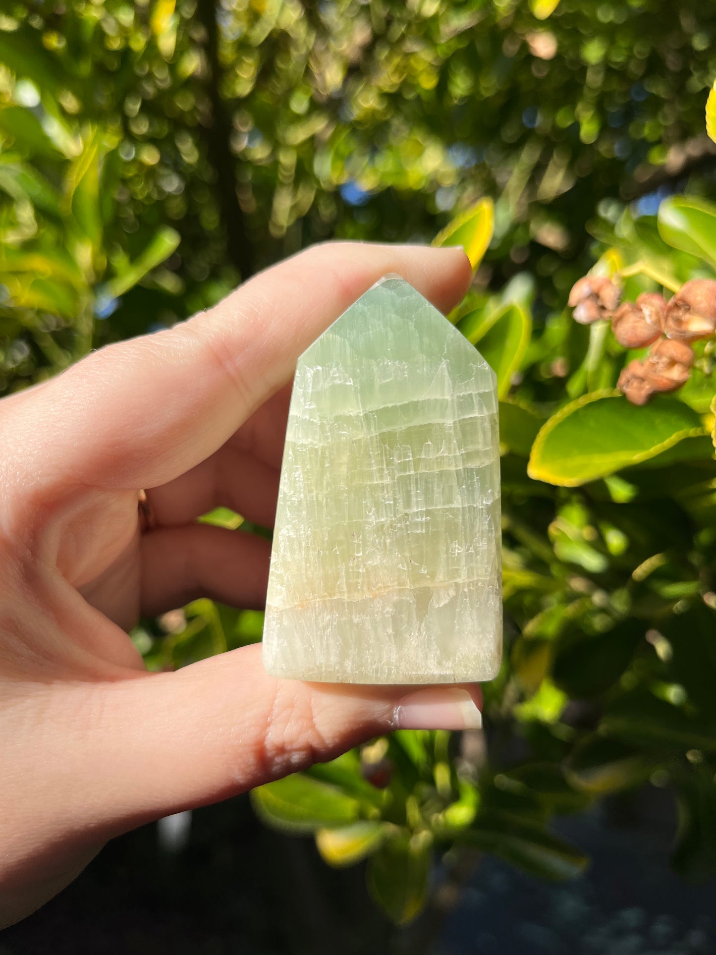 Pistachio Calcite Tower #3