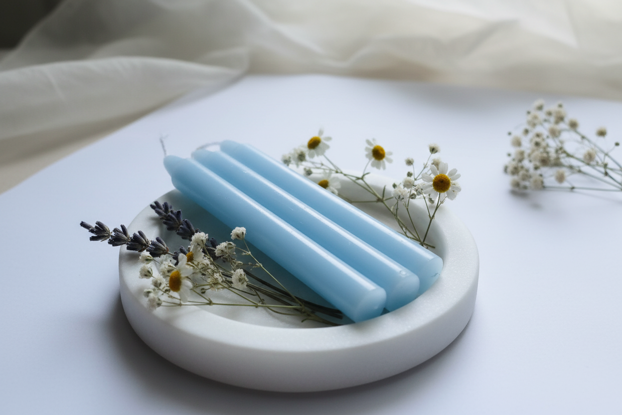 Light Blue Spell Candle