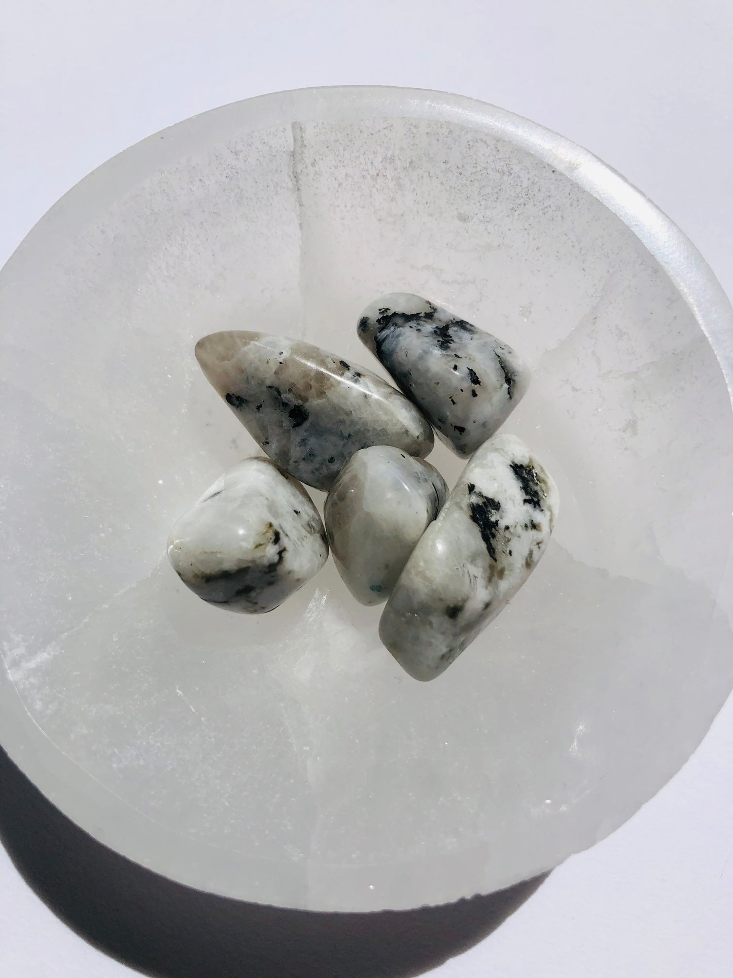 Rainbow Moonstone Tumbled Stone