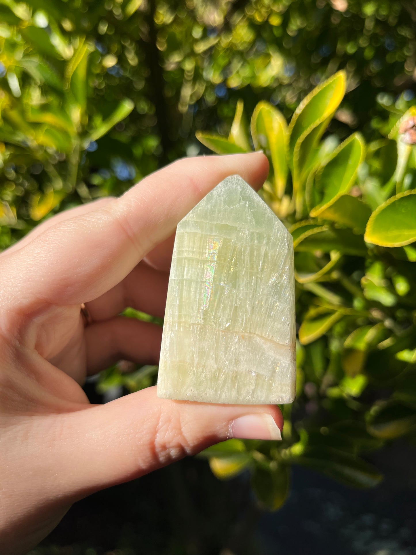 Pistachio Calcite Tower #3