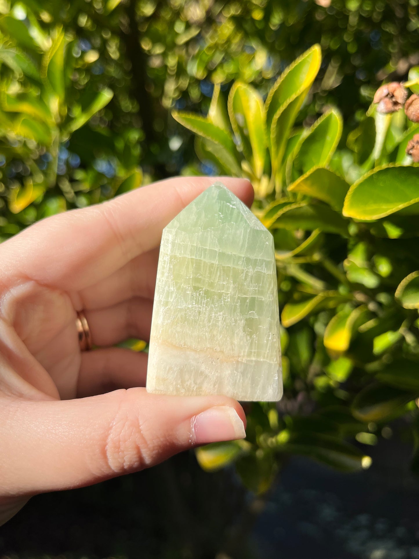 Pistachio Calcite Tower #3