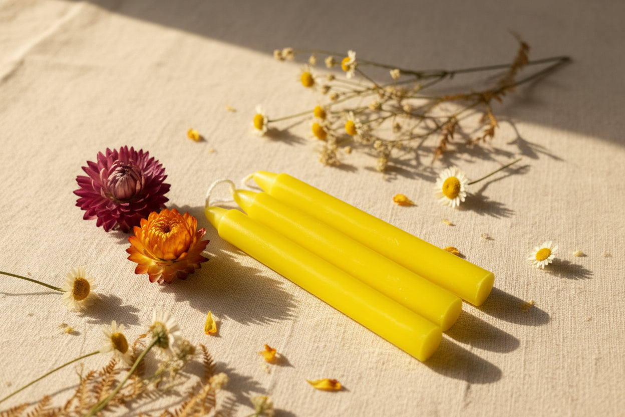 Yellow Spell Candle