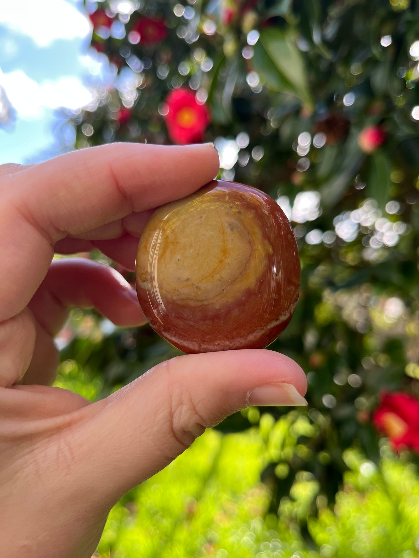 Polychrome Jasper Flat Stone