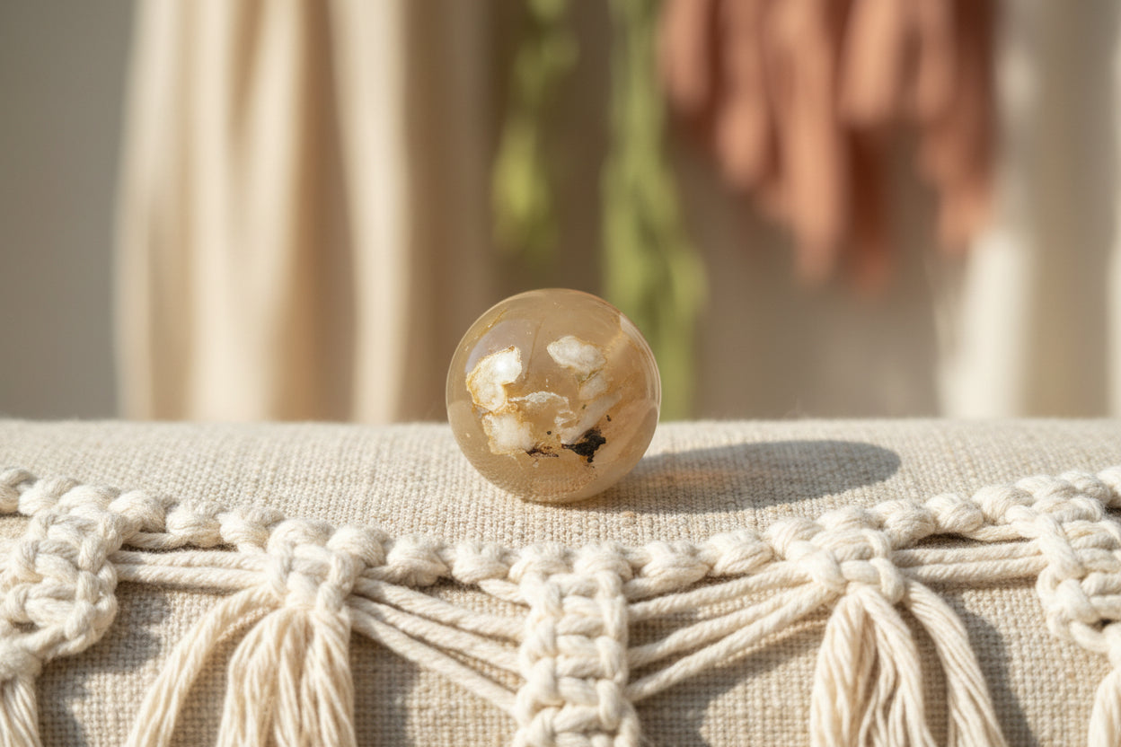 Flower Agate Sphere #1