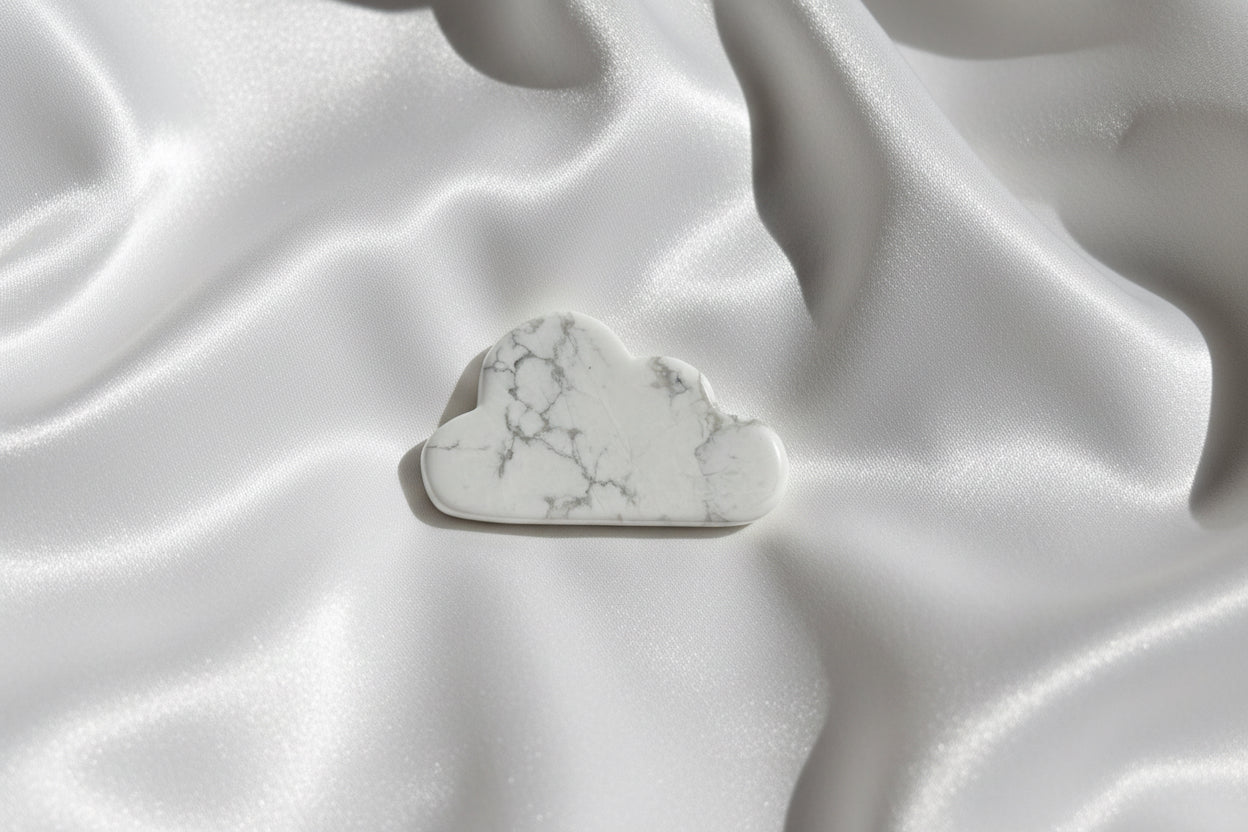 Howlite Cloud - Crystal carvings NZ
