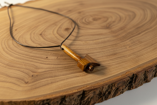 The Carved Axe Necklace - Rimu
