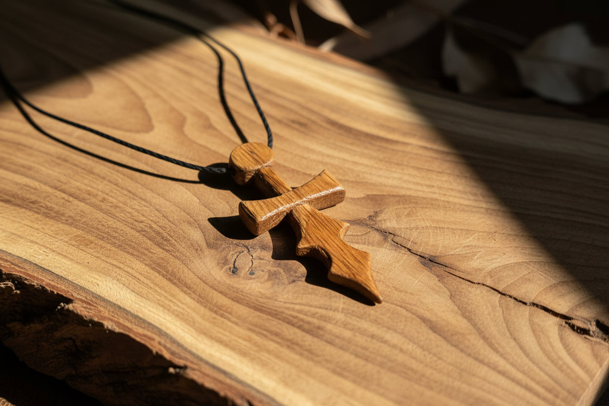 Dagger Necklace - Oak