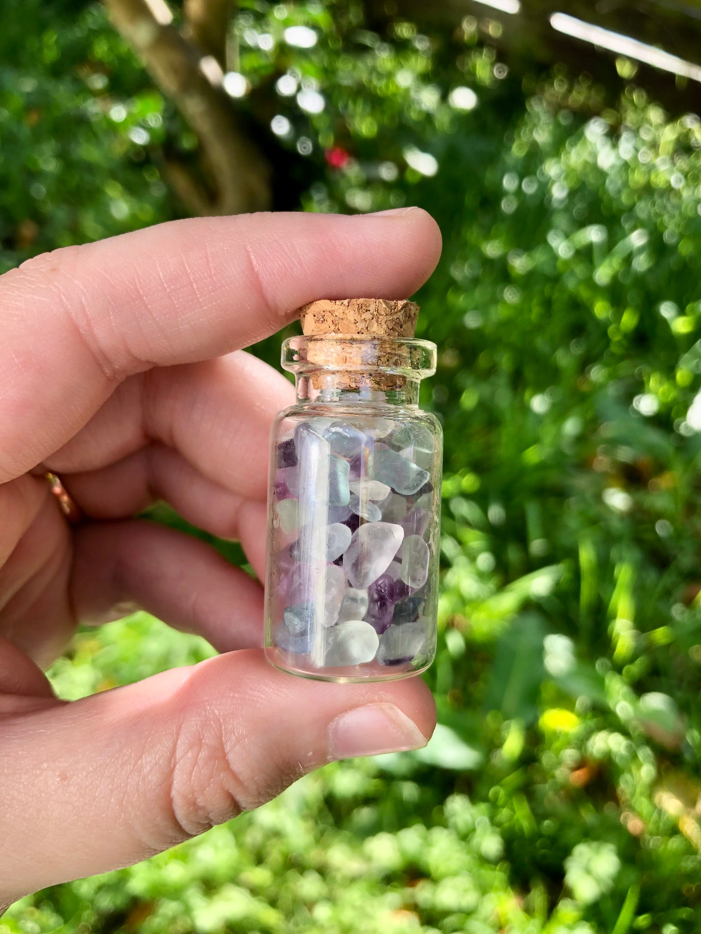 Fluorite Chip Bottle - Medium