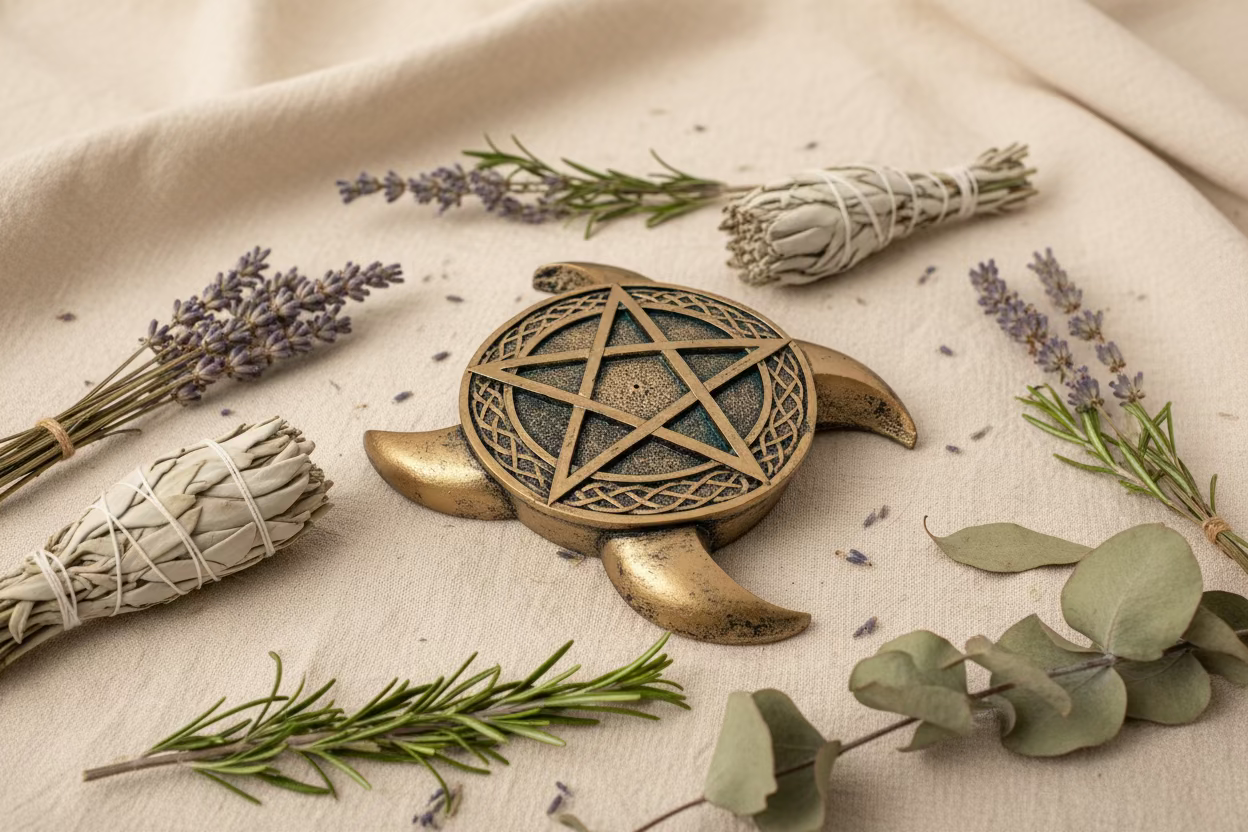 Pentacle Incense Burner