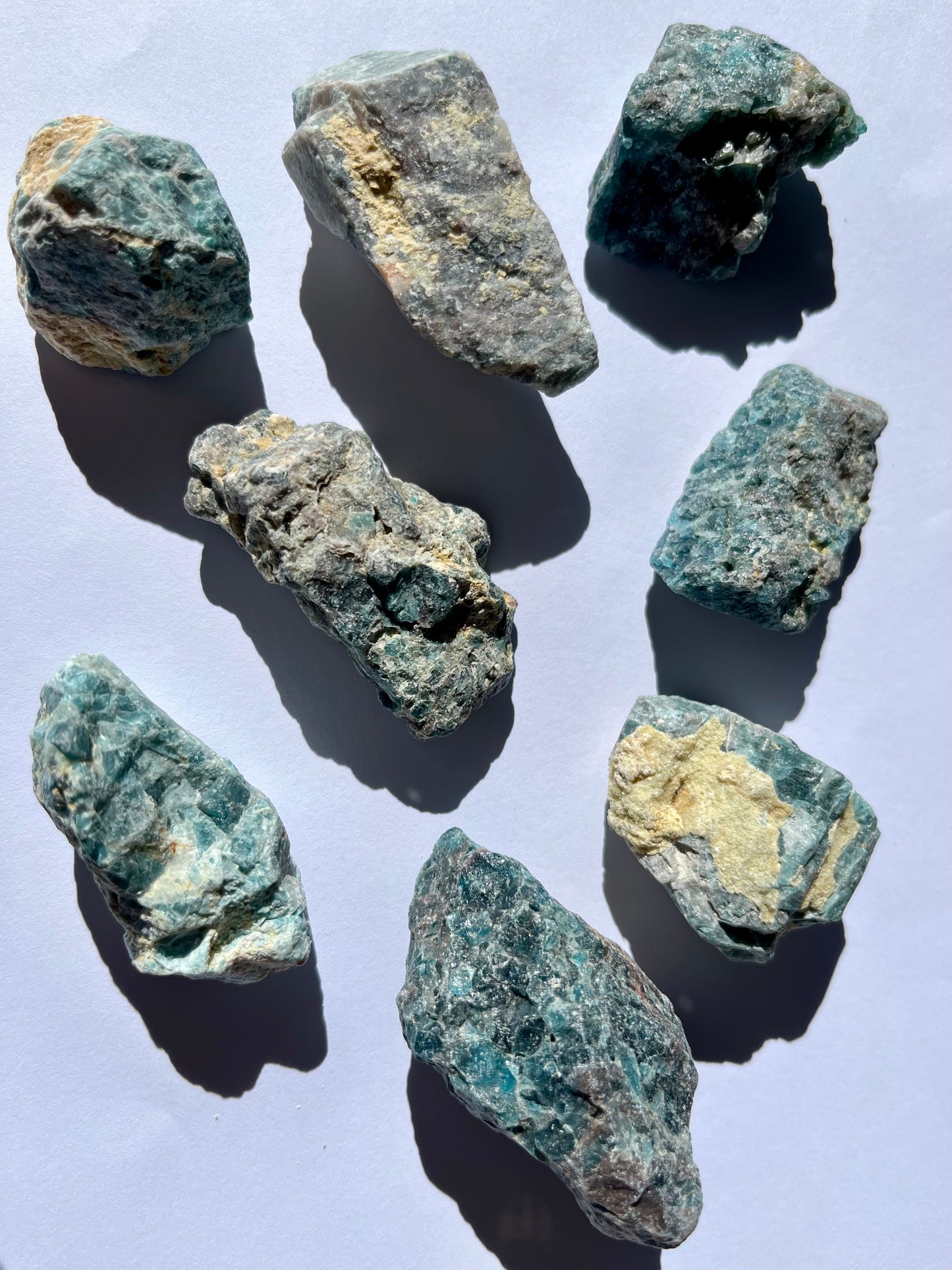 Blue Apatite - Rough