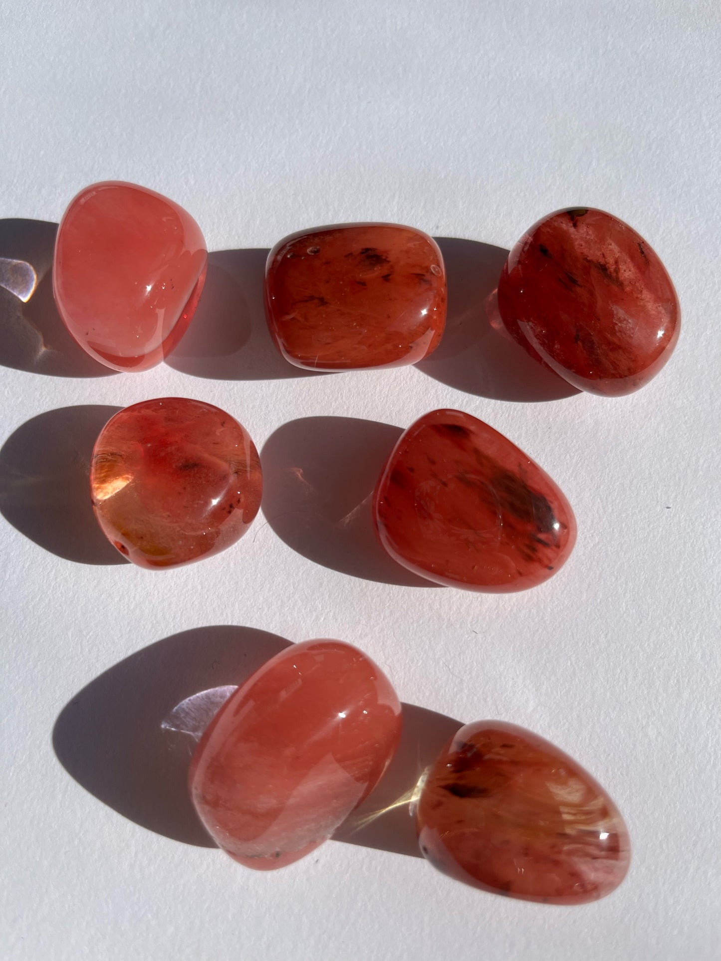 Strawberry Obsidian Tumbled Stone