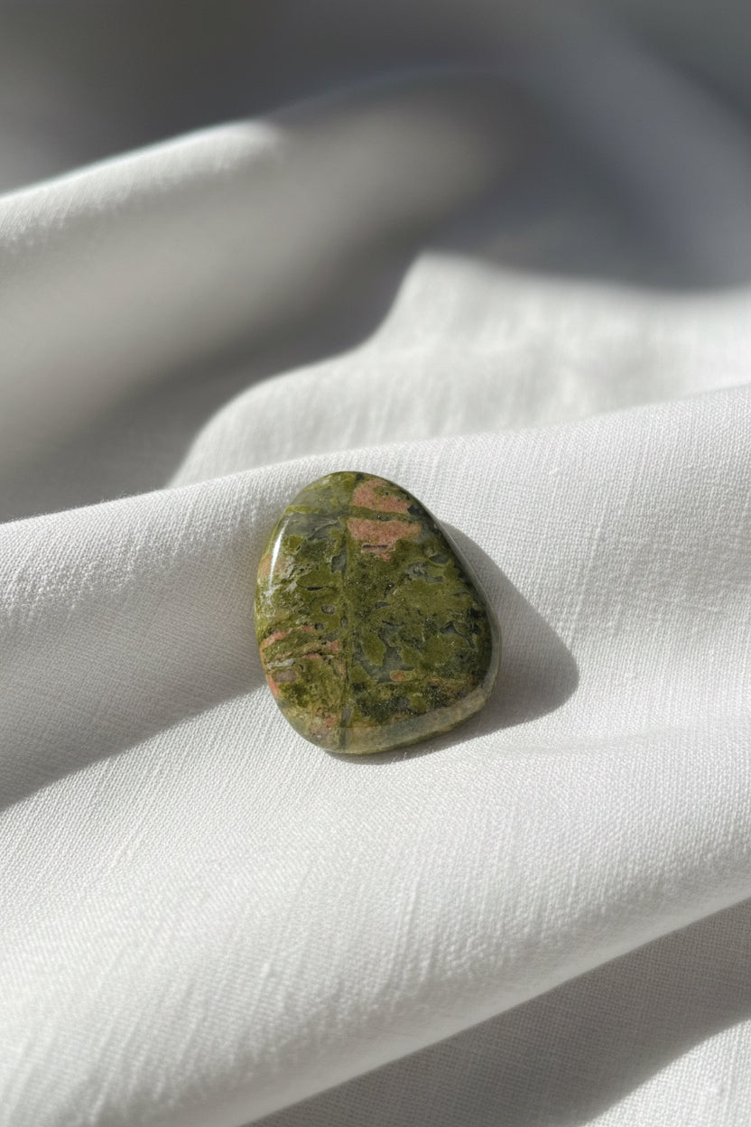 Unakite Flat Stone