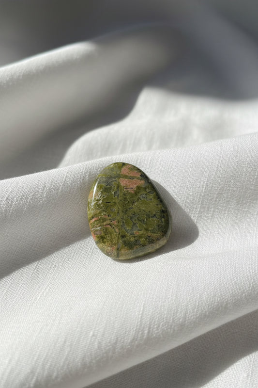 Unakite Flat Stone
