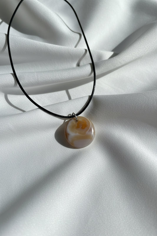 Round Agate Necklace