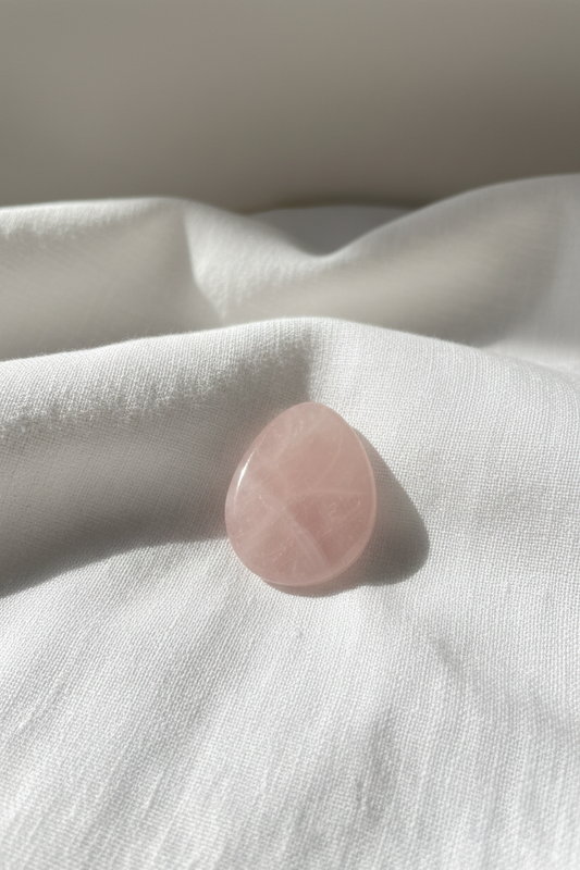 Rose Quartz Flat Stone