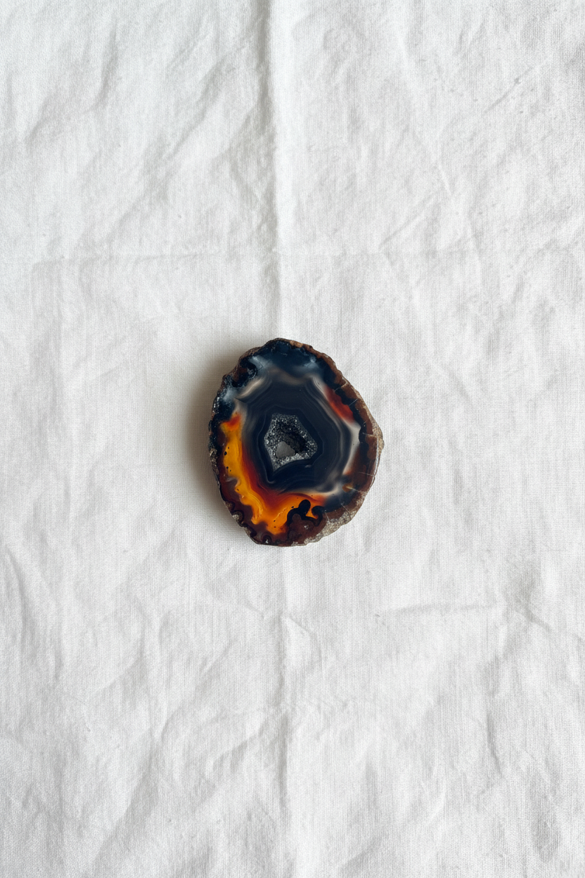 Black Agate Slice