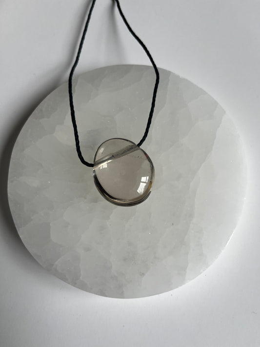 Smoky Quartz Tumble Necklace