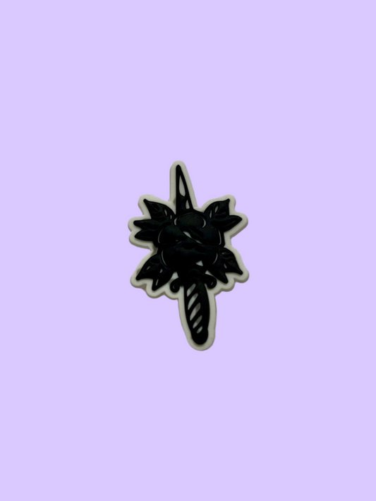 Blossom Blade Croc Charm