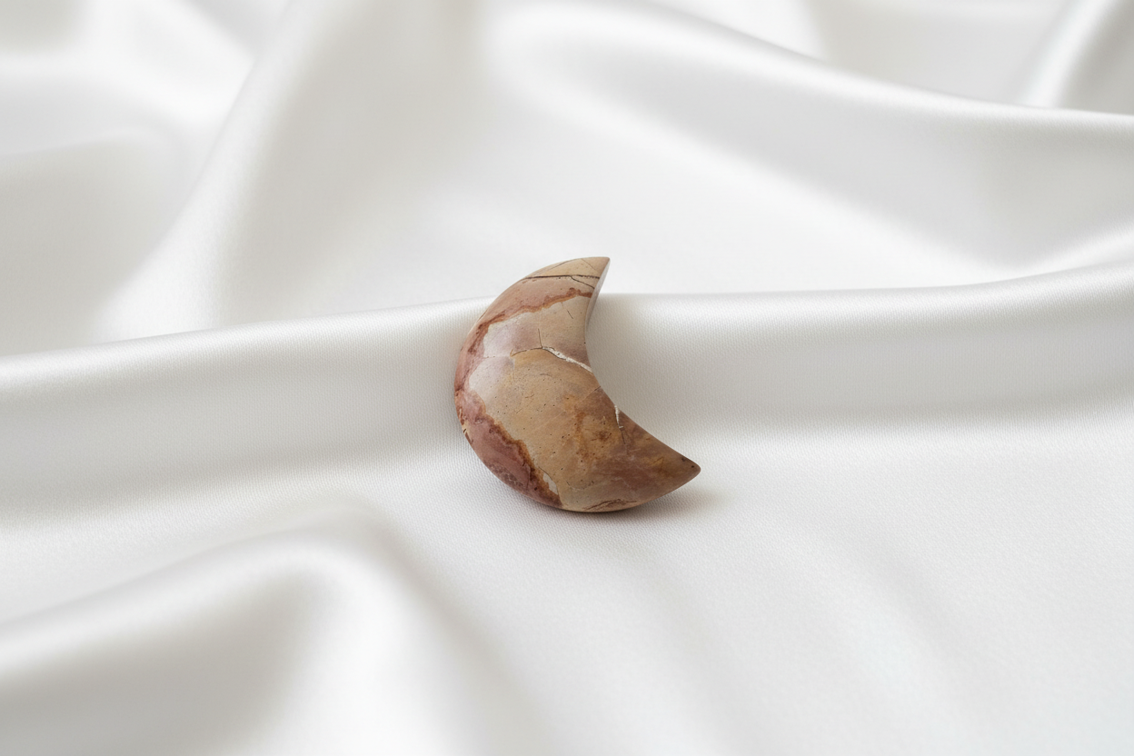 Pink Polychrome Jasper Moon