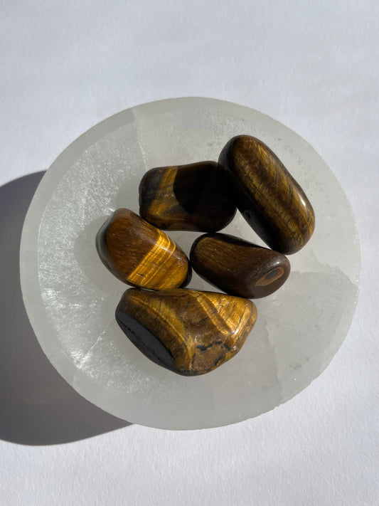 Tigers Eye Tumbled Stone