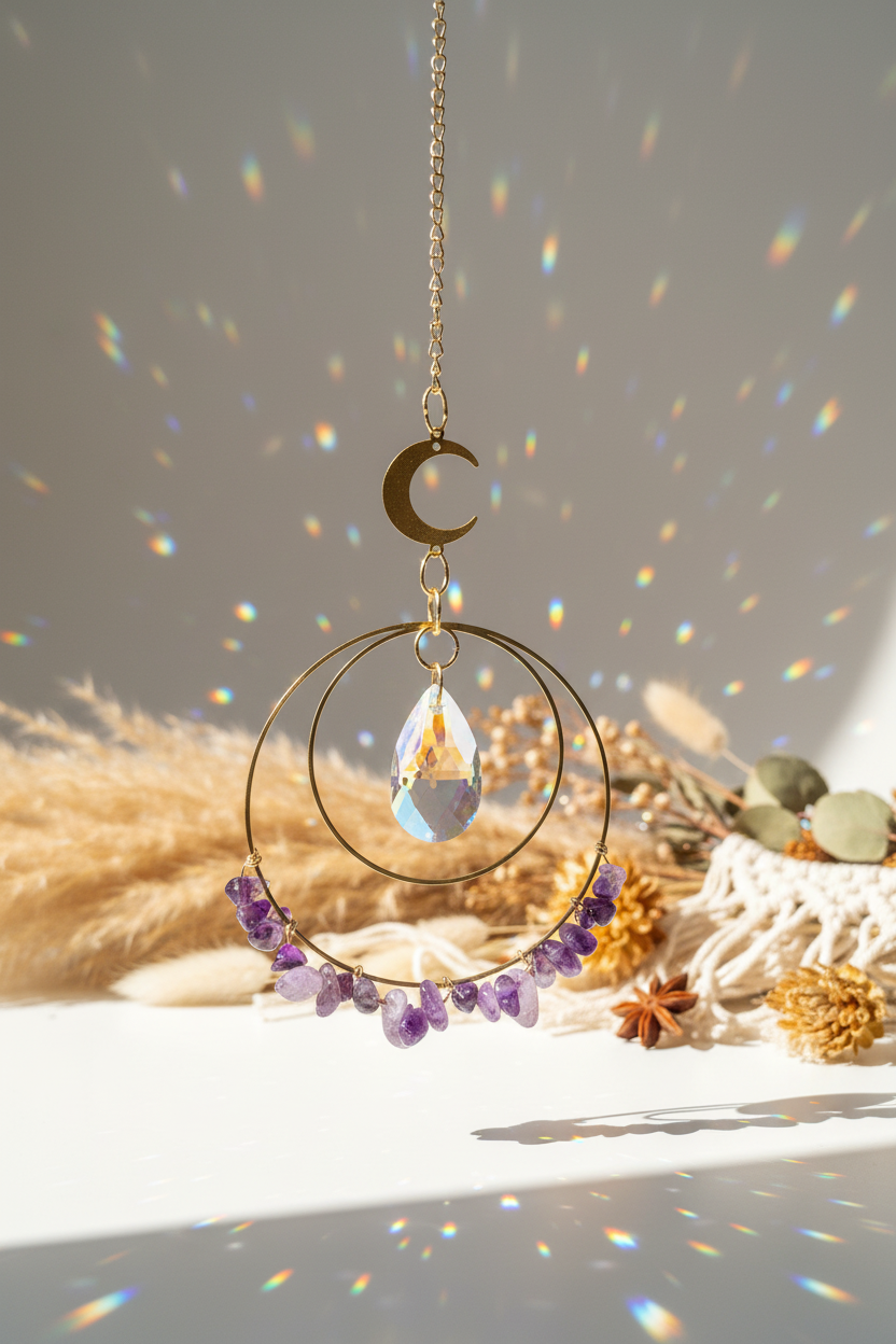 Amethyst Moon Sun Catcher