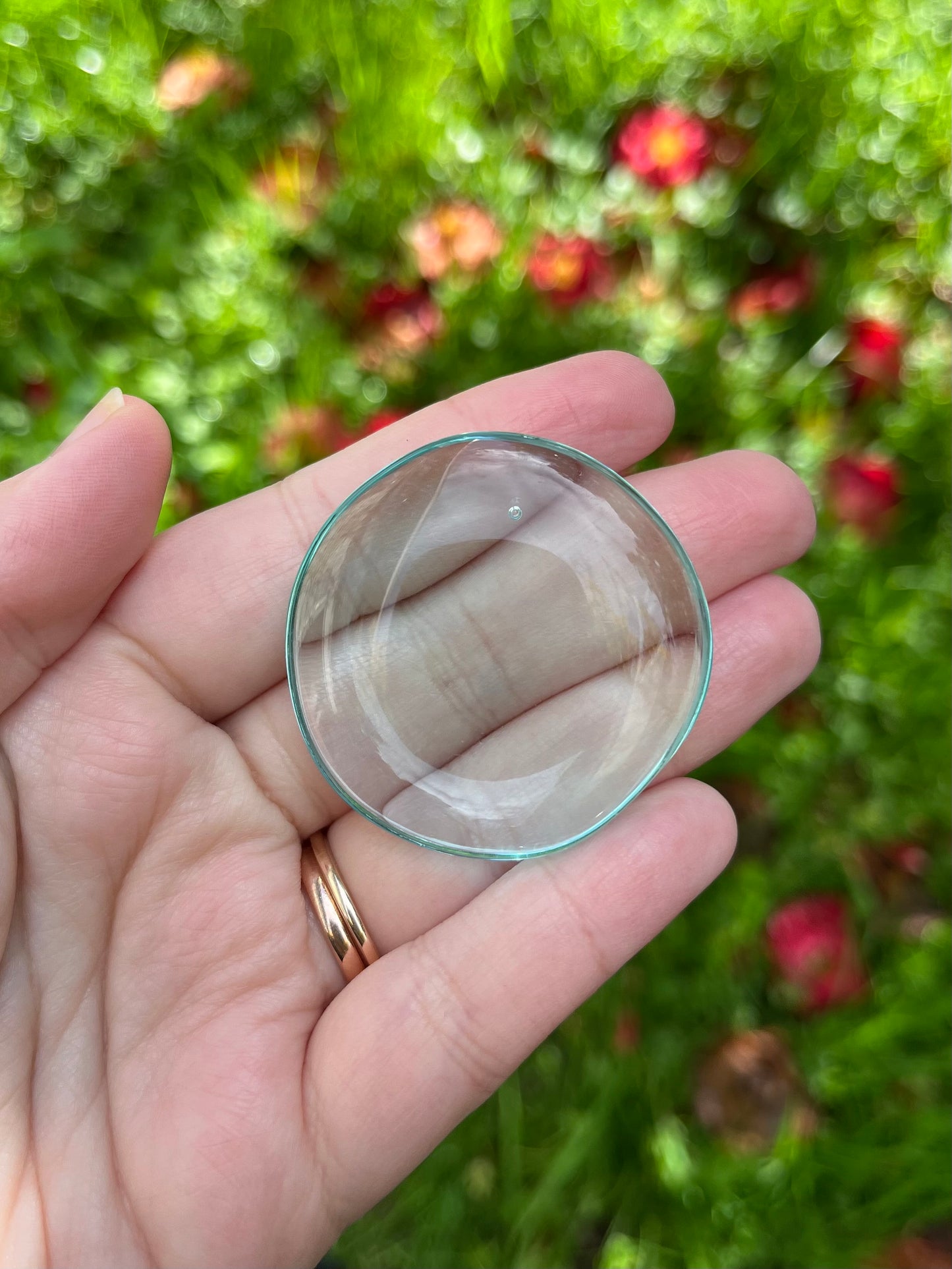 Blue Obsidian Flat Stone